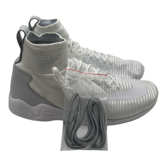 Nike Zoom Mercurial XI FK Basketball Shoes Mens 11.5 White Wolf Grey‎ Sneakers - Picture 2 of 10